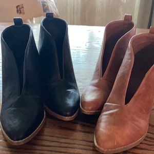 2 pair gorgeous ankle booties